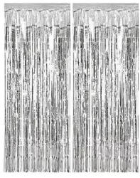  Silver Curtains, Ezüst ajtónyílásba való függöny 2 m (PNN94601)