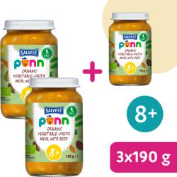 Salvest Põnn 2+1 INGYEN: SALVEST Põnn BIO Marhahús tésztával (190 g)