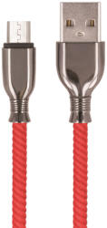 Setty USB-A - microUSB kábel 1 m 3A - piros