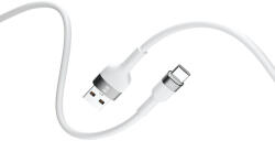 Forever Flexible USB-A - Type-C kábel 3A 1m - fehér