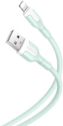 XO NB212 USB-A - Lightning kábel 2.1A 1m - zöld