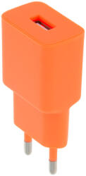 Setty LSIM-A-1210 hálózati töltő 1xUSB-A csatlakozással 2.4A - narancssárga