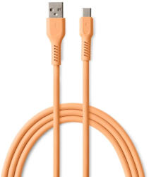 Colorum CK60-AC-14 USB-A - Type-C kábel 3A 1.8m - barackszín