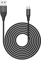 Riversong CM32 Alpha USB-A - microUSB kábel 1m 2.4A - fekete