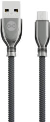 Forever Tornado USB-A - microUSB kábel 1 m 3A - fekete