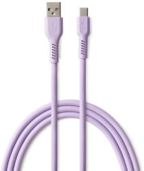 Colorum CK60-AC-09 USB-A - Type-C kábel 3A 1.8m - levendulaszín