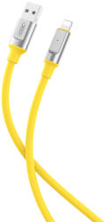 XO NB251 USB-A - Lightning kábel 6A 1m - sárga