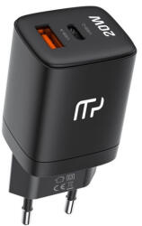myPhone SWIFTCHARGE Duo hálózati töltő 1xUSB-A és 1xUSB-C csatlakozással 20W - fekete