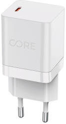 Forever Core Smart hálózati töltő 1xUSB-C csatlakozással PD 20W - fehér