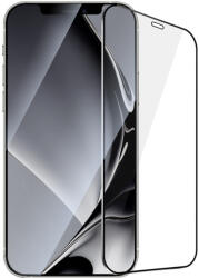 TelForceOne Fémszegélyes edzett üveg fekete szegéllyel iPhone 12 Pro Max