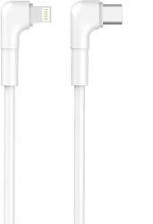 Maxlife MXUC-09 Type-C - Lightning kábel 27W 1m - fehér