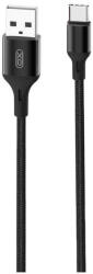 XO NB143 USB-A - Type-C kábel 2.4A 1m - fekete