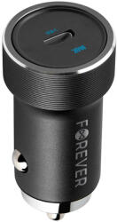 Forever CC-06 autós töltő 1xUSB-C csatlakozással 20W PD QC - fekete