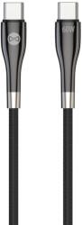 Forever Sleek Type-C - Type-C kábel 60W 1m - fekete