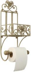 Clayre & Eef Suport fier forjat hartie igienica prosop Roses 20x15x43 cm (W4Y0173)