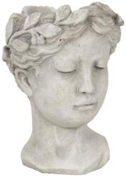 Clayre & Eef Ghiveci din ceramica gri Statueta 16 cm x 15 cm x 21 h (6TE0291M)