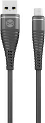 Forever Shark USB-A - microUSB kábel 1m 2A - fekete