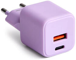 Colorum CLS30-AC-09 hálózati töltő 1xUSB-A és 1xUSB-C csatlakozással PD 30W - levendula