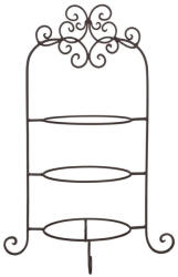 Clayre & Eef Suport 3 platouri fier maro 36x28x54 cm (6Y1249)