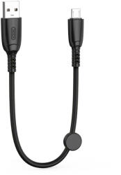 XO NB247 USB-A - microUSB kábel 0.25m 6A - fekete