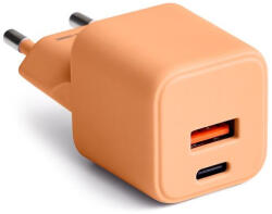 Colorum CLS30-AC-14 hálózati töltő 1xUSB-A és 1xUSB-C csatlakozással PD 30W - barack