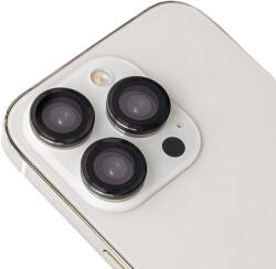TelForceOne Kamera lencse védő fólia fekete szegéllyel iPhone 11/12/12 mini - 2 db