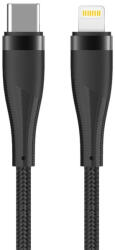 Maxlife MXUC-08 Type-C - Lightning kábel 27W 1m - fekete