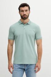 BOSS Green pamut póló zöld, sima, 50469055 - zöld XL