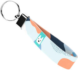 april & june Pasztell kék és barack - Kulcstartó - Pastel blue and peach - april & june (anj-kc-253-S)