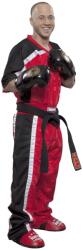 Top Ten Tricou Kickboxing Mesh , aprobat WAKO, Top Ten, Negru-Rosu, M (1625-4170)