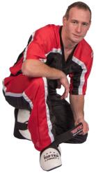 Top Ten Tricou Kickboxing Mesh , aprobat WAKO, Top Ten, Rosu, M (1625-9170)