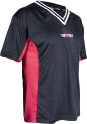 Top Ten Tricou, gat V pentru kickboxing , zslimfit, , aprobat WAKO -negru-rosu, 130 cm (16241-94130)