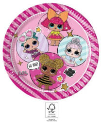 Javoli LOL Surprise Glitterati papírtányér 8 db-os 23 cm FSC (PNN93434)