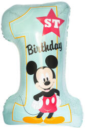 Javoli Disney Mickey Blue Első születésnap fólia lufi 71 cm (DPA9916551)