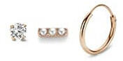 Javoli Victoria Rose gold színű fülbevaló 3 db-os (VBKAB89300)
