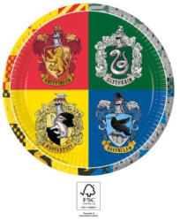 Javoli Harry Potter Hogwarts Houses papírtányér 8 db-os 23 cm FSC (PNN93451)