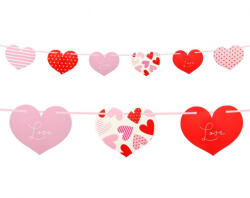  Szerelem Hearts Happy Birthday felirat 200 cm (MLG168754)