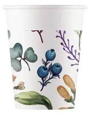 Javoli Virág Herbs papír pohár 8 db-os 200 ml (PNN95203)