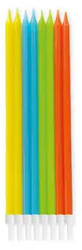 Javoli Színes Bright Colors tortagyertya, gyertya szett tartóval 16 db-os (PNN96501)