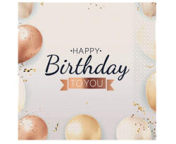 Javoli Happy Birthday Balloon szalvéta 20 db-os 33x33 cm (MLG411079)