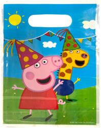 Javoli Peppa malac Party műanyag ajándéktasak, ajándékzacskó 10 db-os (ARJ057671A)