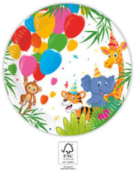 Javoli Dzsungel Balloons papírtányér 8 db-os 20 cm FSC (PNN93780)