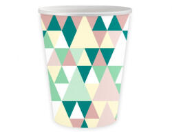 Javoli Színes Green Joy papír pohár 6 db-os 250 ml (MLG168952)