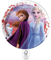 Javoli Disney Jégvarázs Leaf papírtányér 8 db-os 23 cm FSC (PNN93430)
