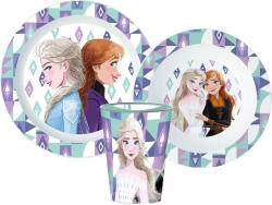 Javoli Disney Jégvarázs Ice Magic étkészlet, micro műanyag szett, pohárral 260 ml (STF11154)