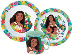 Javoli Disney Vaiana Lagoon étkészlet, micro műanyag szett bögrével 350 ml (STF22265)