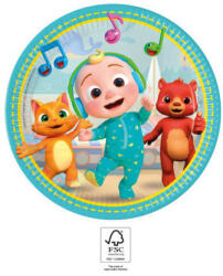 Javoli CoComelon Music papírtányér 8 db-os 23 cm FSC (PNN93454)