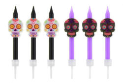 Javoli Halloween Día De Los Muertos tortagyertya, gyertya szett 6 db-os (MLG125221)