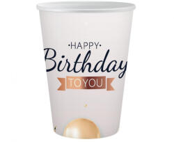Javoli Happy Birthday Balloon papír pohár 6 db-os 250 ml (MLG411673)