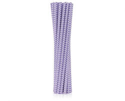 Javoli Lila Lilac papír szívószál 12 db-os (MLG124019)